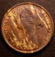 London Coins : A146 : Lot 2706 : Penny 1874 Freeman 70 dies 7+G UNC and lustrous, the obverse streaky the reverse with around 75% lus...