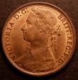 London Coins : A146 : Lot 2714 : Penny 1877 Freeman 91 dies 8+J UNC with good subdued lustre and a small tone spot on the Queen'...