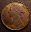 London Coins : A146 : Lot 2723 : Penny 1882H Freeman 115 dies 12+N A/UNC with a small rim nick, nicely toned with traces of lustre, E...