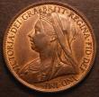 London Coins : A146 : Lot 2735 : Penny 1895 2mm Freeman 139 dies 1+A UNC with around 20% lustre and a few small tone spots