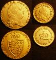 London Coins : A146 : Lot 3016 : Guinea 1798 S.3729 NVF Ex-Jewellery, Third Guinea 1798 S.3738 VF Ex-jewellery with scratches below t...