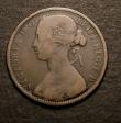 London Coins : A146 : Lot 3306 : Penny 1862 Small Date from Halfpenny die Freeman 41 dies 6+G VG with some verdigris at the top of th...