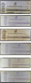 London Coins : A146 : Lot 476 : Scotland, Specimen Cheques 1800's (6), The Union Bank of Scotland, branches include Castle Doug...