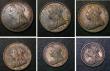 London Coins : A146 : Lot 665 : Proof Set 1893 (6 coins) comprising Crown 1893 LVI edge, Halfcrown 1893, Florin 1893, Shilling 1893,...