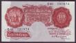 London Coins : A146 : Lot 88 : Ten shillings Peppiatt B235 issued 1934 series C88 791874, GVF