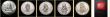 London Coins : A146 : Lot 923 : Ethiopia (5) 10 Dollars 1972 Haile Selassie Silver Proof, 5 Dollars (4) 1972 Theodros II Silver Proo...