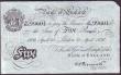 London Coins : A146 : Lot 97 : Five pounds Peppiatt white B241 dated 15th April 1936 series A/310 99601, pinholes & inked numbe...