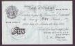 London Coins : A147 : Lot 107 : Five pounds O'Brien white B276 dated 13th July 1955 series A24A 088501, dirty crease at left ot...