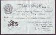 London Coins : A147 : Lot 108 : Five pounds O'Brien white B276 dated 13th October 1955 series B04A 044167, small ink annotation...