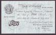 London Coins : A147 : Lot 114 : Five pounds O'Brien white B276 dated 16th July 1955 series A27A 034985, small inked number top ...