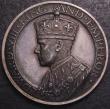 London Coins : A147 : Lot 1328 : Coronation of Edward VIII 1937 35mm diameter in silver by John Pinches Ltd. Obverse Crowned and drap...