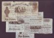 London Coins : A147 : Lot 175 :  Darlington Bank &pound;5 1895 GVF, Durham Bank &pound;5 1891 good Fine & Stockton on Tees Bank ...