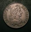 London Coins : A147 : Lot 1947 : Crown 1671 Third Bust, VICESIMO TERTIO ESC 43 EF slabbed and graded CGS 70, the finest of 2 examples...