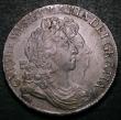London Coins : A147 : Lot 1959 : Crown 1692 QVARTO ESC 83 EF and attractively toned with some light haymarks, slabbed and graded CGS ...
