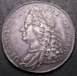 London Coins : A147 : Lot 1986 : Crown 1751 ESC 128 NEF with an attractive grey tone, slabbed and graded CGS 55 Ex-London Coins Aucti...
