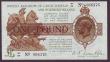 London Coins : A147 : Lot 20 : One pound Warren Fisher T34 issued 1927 first series W1/64 866376, (No. with dot), Northern Ireland ...