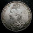 London Coins : A147 : Lot 2012 : Crown 1892 ESC 302 UNC or near so, lightly toned, slabbed and graded CGS 75, the joint finest of 7 e...
