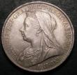 London Coins : A147 : Lot 2025 : Crown 1899 LXII ESC 316 Davies 530 dies 3E UNC and with a deep and attractive tone over original lus...