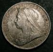 London Coins : A147 : Lot 2026 : Crown 1899 LXIII ESC 317 Davies 531 dies 3E toned UNC, slabbed and graded CGS 78, cross-graded MS64 ...