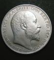 London Coins : A147 : Lot 2031 : Crown 1902 Matt Proof with error edge (bright)  CGS variety 03, unlisted by ESC or Davies, of the hi...