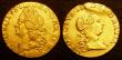 London Coins : A147 : Lot 2480 : Half Guineas (2) 1759 S.3685 Good Fine ,1762 S.3731 NVF/GF both ex-jewellery