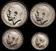 London Coins : A147 : Lot 2778 : Maundy Set 1922 ESC 2539 EF to A/UNC the Fourpence with some contact marks on the reverse, Penny wit...
