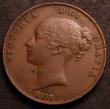 London Coins : A147 : Lot 2892 : Penny 1858 Large Rose Ornamental Trident, Small Date with WW unlisted by Peck, believed to be only a...