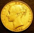 London Coins : A147 : Lot 3256 : Sovereign 1843 Narrow shield variety Marsh 26A Good Fine with some surface marks and edge nicks, Ext...