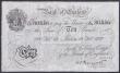 London Coins : A147 : Lot 45 : Ten pounds Peppiatt white B242 dated 19th February 1938 series L/101 80336, EF