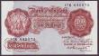 London Coins : A147 : Lot 58 : Ten shillings Peppiatt B262 issued 1948 threaded variety series 17K 645075, UNC