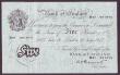 London Coins : A147 : Lot 59 : Five pounds Peppiatt white B264 dated 11th July 1947 series M67 091975, VF+