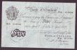 London Coins : A147 : Lot 78 : Five pounds Beale white B270 dated 7th April 1949 series N05 013749, good Fine 