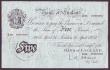 London Coins : A147 : Lot 89 : Five pounds O'Brien white B275 dated 26th April 1955 series Z56 096580, bank number on reverse,...