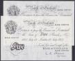 London Coins : A147 : Lot 94 : Five pounds O'Brien white B276 (2) a consecutively numbered pair dated 13th July 1955 series A2...
