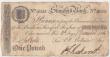 London Coins : A148 : Lot 102 : Stamford Bank &pound;1 dated 1813 series No.19535 for A.W.Bellairs & Son (Outing 2030a), bankrup...