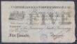 London Coins : A148 : Lot 106 : Warwick, Warwick & Warwickshire Bank &pound;5 dated 1887 series No.W28266 for Greenway, Smith &a...