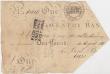 London Coins : A148 : Lot 117 : Coventry Bank &pound;1 dated 1803 series No.H821 for Bird, Bird & Co., (Outing 593b), cut cancel...