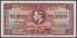 London Coins : A148 : Lot 134 : Bermuda 5 shillings dated 1937, KGVI portrait at centre, series J/2 564719, Pick8b, GVF