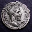 London Coins : A148 : Lot 1452 : Ar Denarius Pupienus, Rome 238, rev. Felicitas std.l. holding caduceus and sceptre (RCV 8527) GVF ob...