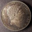 London Coins : A148 : Lot 1690 : Crown 1819 LIX  Obv 1 Rev B -- B.S.C. 5 -- having small stalk to 'Q' in 'QUI' an...