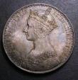 London Coins : A148 : Lot 1718 : Crown 1847 Gothic UNDECIMO ESC 288 EF toned