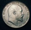 London Coins : A148 : Lot 1751 : Crown 1902 Matt Proof with error edge (bright) unlisted by ESC or Davies, of the highest rarity, lis...