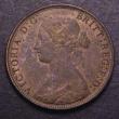 London Coins : A148 : Lot 2107 : Halfpenny 1873 Freeman 311 dies 7+I UNC  with a little underlying lustre, with surface residue from ...