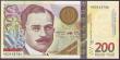 London Coins : A148 : Lot 239 : Georgia 200 lari dated 2006 series H03428786, Kakutska Choloashvili portrait at left, Pick75, UNC
