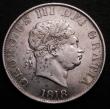 London Coins : A148 : Lot 2611 : Halfcrown 1818 ESC 621 VF slabbed and graded CGS 40 (UIN 25978)