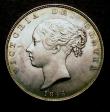 London Coins : A148 : Lot 2623 : Halfcrown 1845 Broken 5 in date CGS variety 03 UNC or near so and lustrous, slabbed and graded CGS 7...