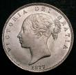 London Coins : A148 : Lot 2633 : Halfcrown 1877 ESC 700 UNC or near so and lustrous with some minor contact marks, slabbed and graded...