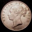 London Coins : A148 : Lot 2643 : Halfcrown 1887 Young Head ESC 717 EF or better with a tone spot on Victoria's hairline, slabbed...