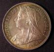 London Coins : A148 : Lot 2656 : Halfcrown 1897 ESC 731 Choice UNC and lustrous with  an olive and gold tone, slabbed and graded CGS ...