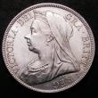 London Coins : A148 : Lot 2657 : Halfcrown 1898 ESC 732 GEF with some surface marks around FID.DEF, slabbed and graded CGS 70 (UIN 15...